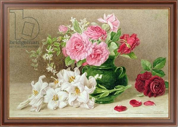 Постер Roses and Lilies с типом исполнения На холсте в раме в багетной раме 35-M719P-83