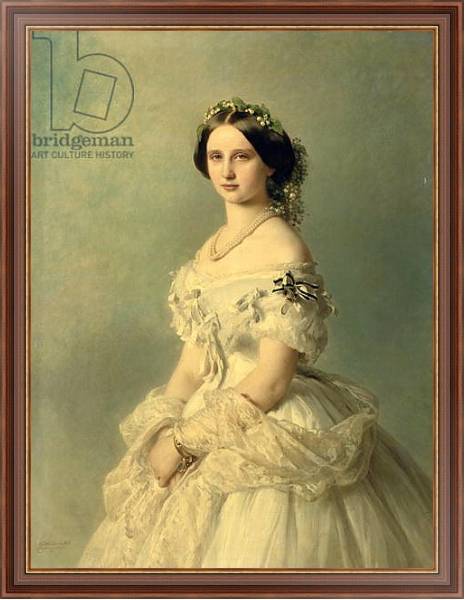 Постер Portrait of Princess of Baden, 1856 с типом исполнения На холсте в раме в багетной раме 35-M719P-83
