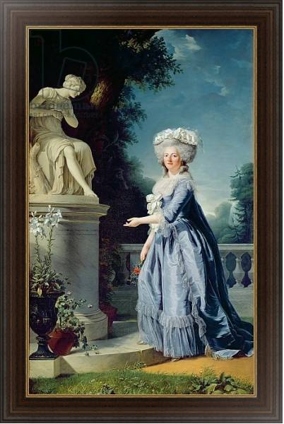 Постер Portrait of Marie-Louise Victoire de France с типом исполнения На холсте в раме в багетной раме 1.023.151