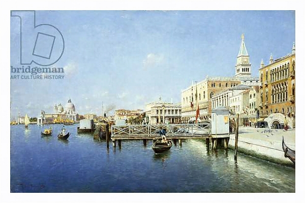 Постер A View of Venice 1 с типом исполнения На холсте в раме в багетной раме 221-03