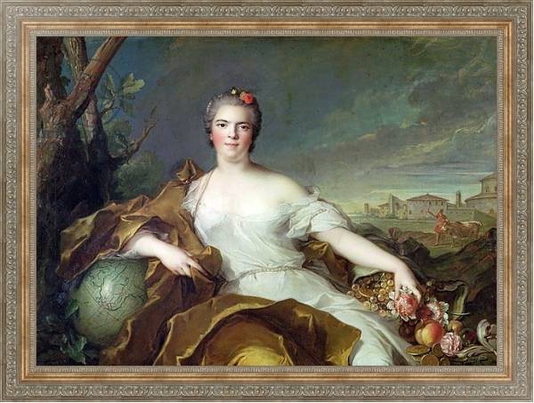 Постер Louise-Elisabeth de France, as the element of Earth. 1750-1 с типом исполнения На холсте в раме в багетной раме 484.M48.310