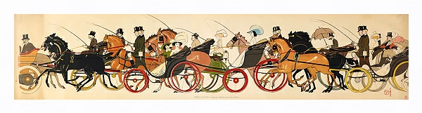 Постер Le retour de Longchamp 2 с типом исполнения На холсте в раме в багетной раме 221-03