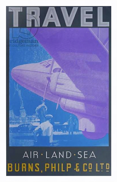 Постер Travel: Air, Land Sea с типом исполнения На холсте в раме в багетной раме 221-03