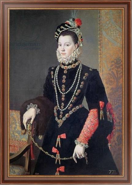 Постер Elizabeth de Valois, 1604-8 с типом исполнения На холсте в раме в багетной раме 35-M719P-83