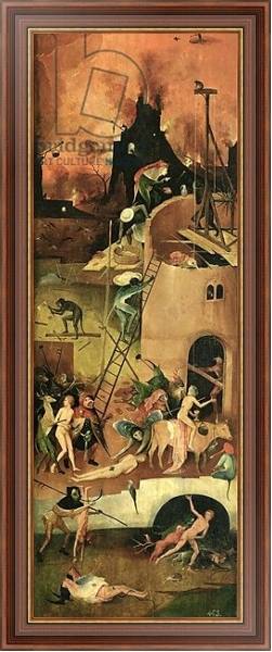 Постер The Haywain: right wing of the triptych depicting Hell, c.1500 2 с типом исполнения На холсте в раме в багетной раме 35-M719P-83