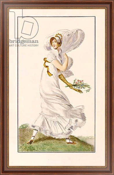 Постер Chiffon Promenade dress, 1812 с типом исполнения На холсте в раме в багетной раме 35-M719P-83