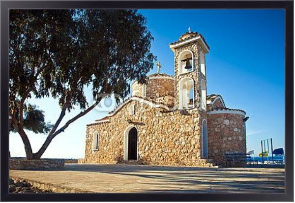 Постер Церковь Айос Элиас, Кипр с типом исполнения На холсте в раме в багетной раме 221-01