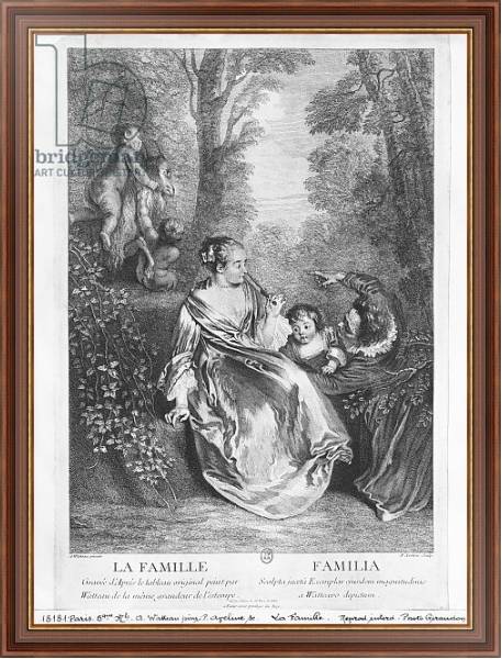Постер The Family, engraved by Pierre Aveline с типом исполнения На холсте в раме в багетной раме 35-M719P-83