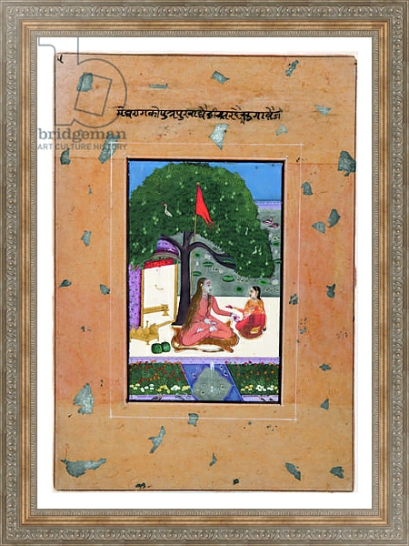 Постер Purva Ragini of Megh, c.1740-80 с типом исполнения На холсте в раме в багетной раме 484.M48.310