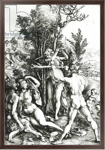 Постер Hercules at the crossroad, 1498 с типом исполнения На холсте в раме в багетной раме 221-02