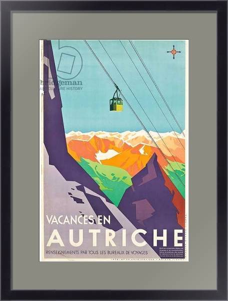 Постер Poster advertising vacations in Austria, с типом исполнения Под стеклом в багетной раме 221-01