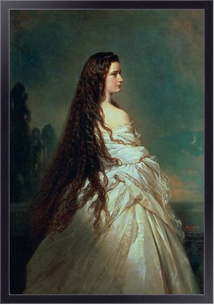 Постер Elizabeth of Bavaria, wife of Emperor Franz Joseph I of Austria с типом исполнения На холсте в раме в багетной раме 221-01