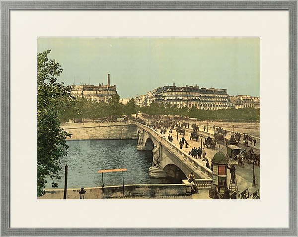 Постер Франция. Париж, мост Альма с типом исполнения Под стеклом в багетной раме 1727.2510