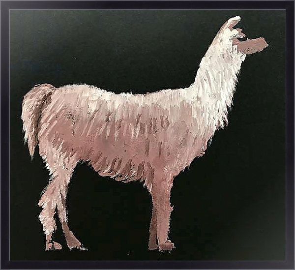 Постер Llama с типом исполнения На холсте в раме в багетной раме 221-01