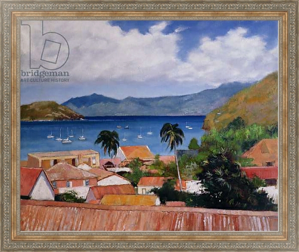 Постер Les Saintes, Guadeloupe с типом исполнения На холсте в раме в багетной раме 484.M48.310