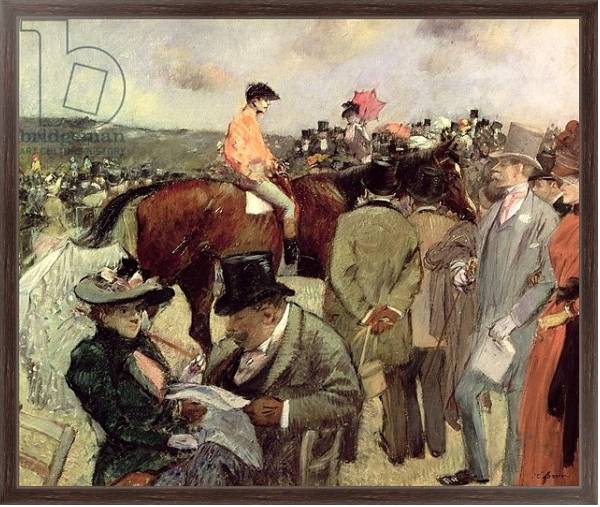 Постер The Horse-Race, c.1890 с типом исполнения На холсте в раме в багетной раме 221-02