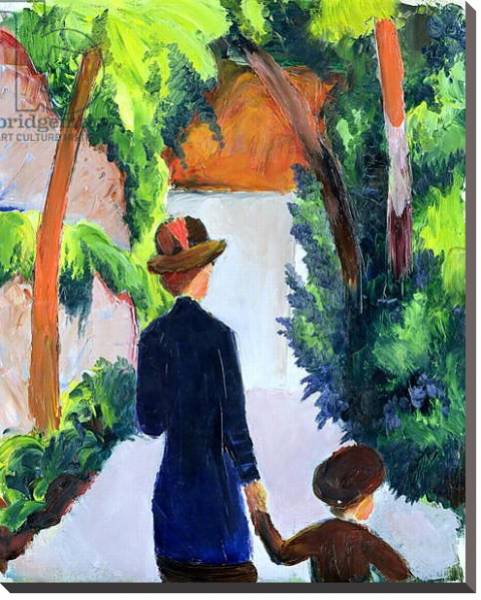 Постер Mother and Child in the Park, 1914 с типом исполнения На холсте без рамы