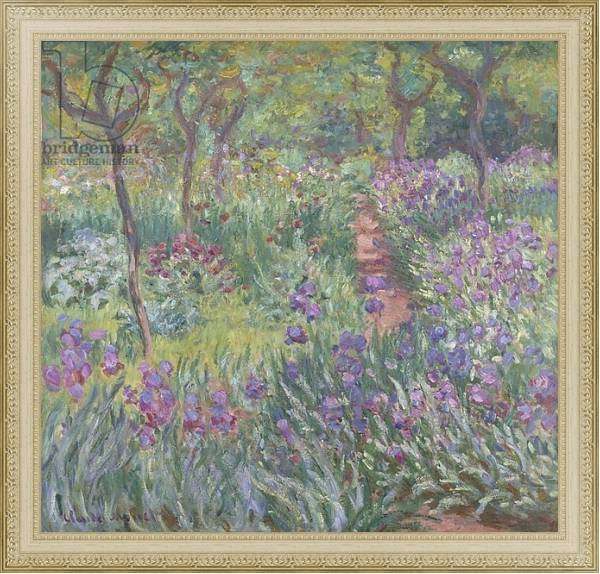 Постер The Artist’s Garden in Giverny, 1900 с типом исполнения На холсте в раме в багетной раме 484.M48.725