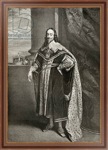 Постер Charles I, engraved by Sir Robert Stange, from 'The Print-Collector's Handbook' с типом исполнения На холсте в раме в багетной раме 35-M719P-83
