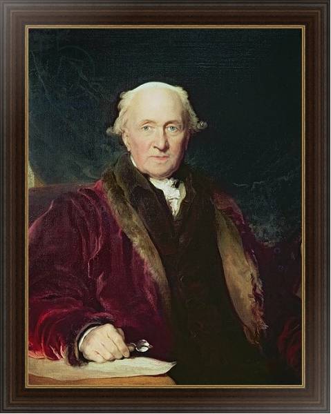 Постер John Julius Angerstein, 1816 с типом исполнения На холсте в раме в багетной раме 1.023.151