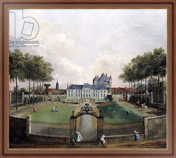 Постер Views of the Chateau de Mousseaux and its Gardens, с типом исполнения На холсте в раме в багетной раме 35-M719P-83