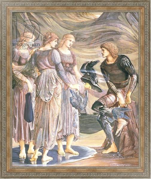 Постер Perseus and the Sea Nymphs, c.1876 с типом исполнения На холсте в раме в багетной раме 484.M48.310