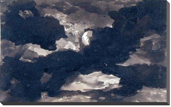 Постер Study of a Clouded Moonlit Sky с типом исполнения На холсте без рамы