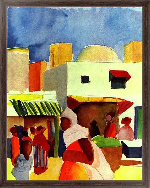 Постер Ярмарка в Алжире с типом исполнения На холсте в раме в багетной раме 221-02