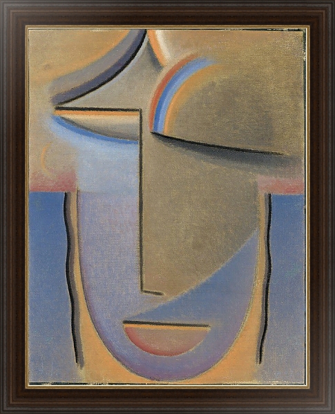 Постер Abstract Head, Evening с типом исполнения На холсте в раме в багетной раме 1.023.151