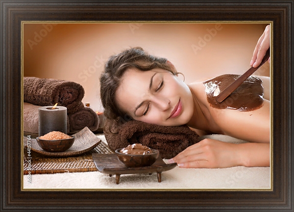 Постер Шоколадное обертывание с типом исполнения На холсте в раме в багетной раме 1.023.151