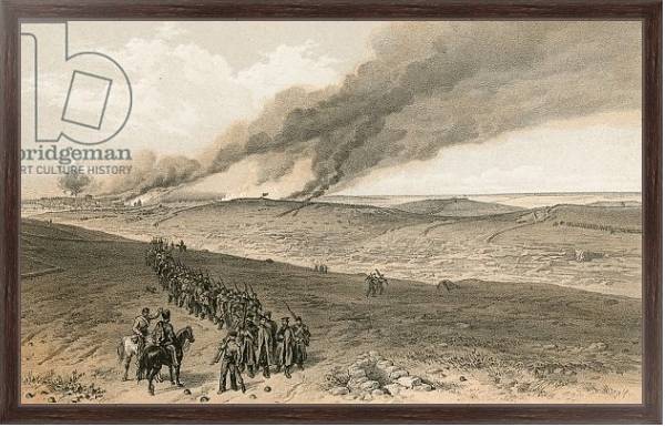 Постер Redan and advanced trenches of British right attack с типом исполнения На холсте в раме в багетной раме 221-02