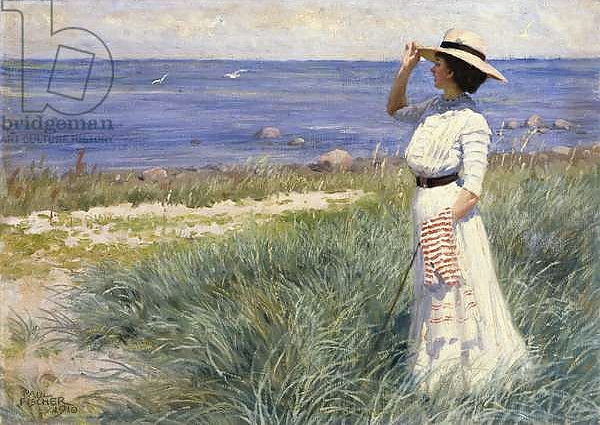 Постер Looking out to Sea, 1910 с типом исполнения На холсте без рамы