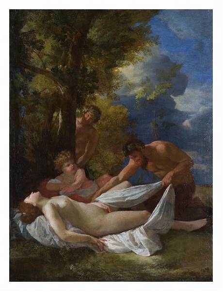 Постер Нимфы и Сатиры с типом исполнения На холсте в раме в багетной раме 221-03