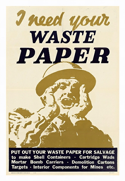 Постер I Need Your Waste Paper с типом исполнения На холсте в раме в багетной раме 221-03