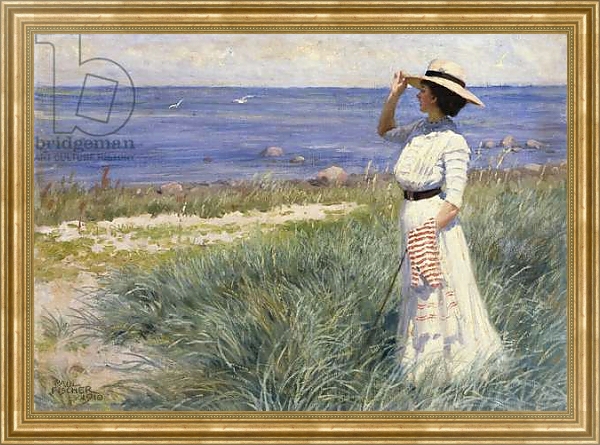 Постер Looking out to Sea, 1910 с типом исполнения На холсте в раме в багетной раме NA033.1.051