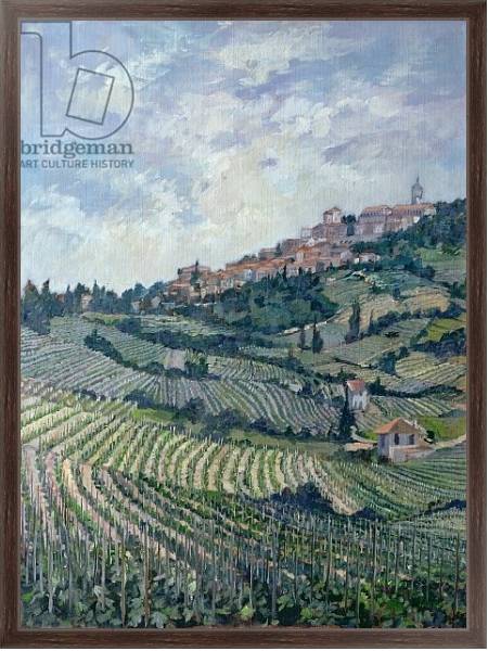 Постер Vineyards, Tuscany с типом исполнения На холсте в раме в багетной раме 221-02