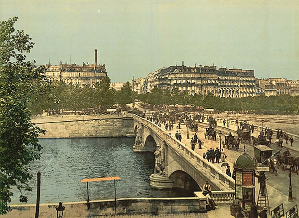 Постер Франция. Париж, мост Альма с типом исполнения На холсте без рамы