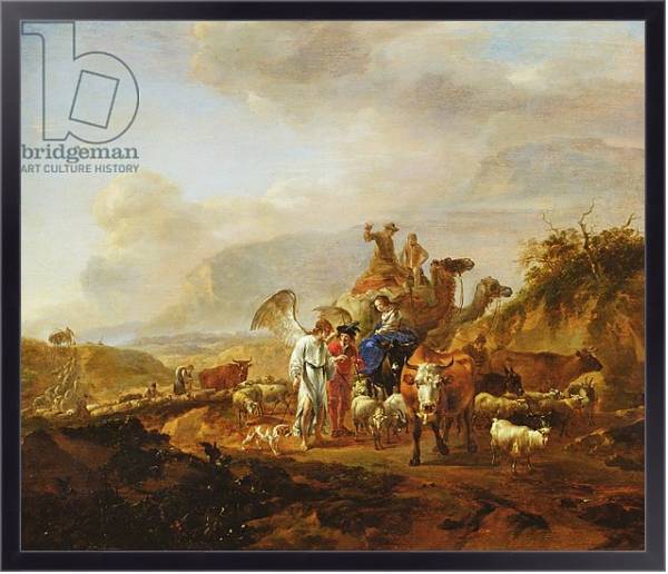 Постер The Return of Tobias, c.1670-80 с типом исполнения На холсте в раме в багетной раме 221-01