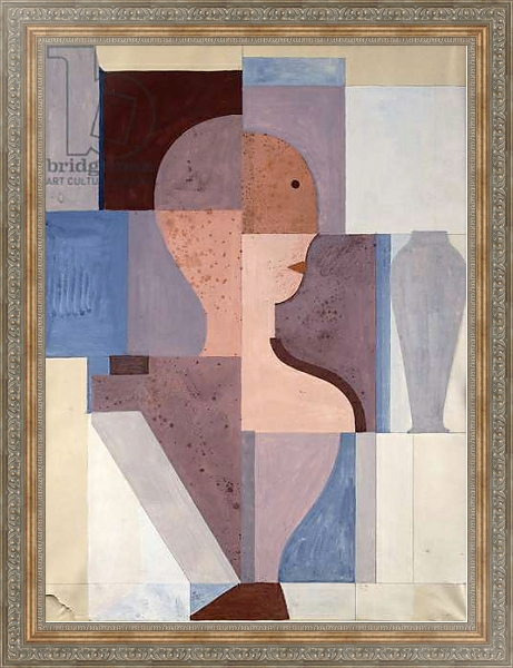 Постер Split Half Figure to the Right, 1923 с типом исполнения На холсте в раме в багетной раме 484.M48.310
