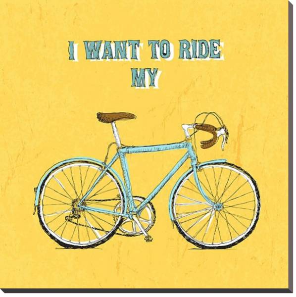 Постер Велосипед 2 с типом исполнения На холсте без рамы