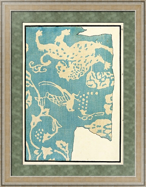 Постер Chinese prints pl.45 с типом исполнения Акварель в раме в багетной раме 485.M40.584