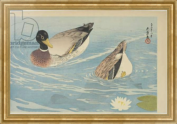 Постер Ducks, August 1920 с типом исполнения На холсте в раме в багетной раме NA033.1.051