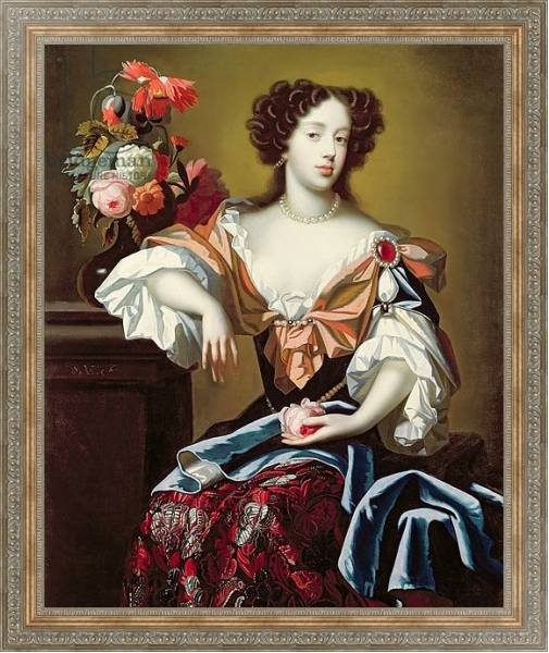 Постер Mary of Modena, c.1680 с типом исполнения На холсте в раме в багетной раме 484.M48.310