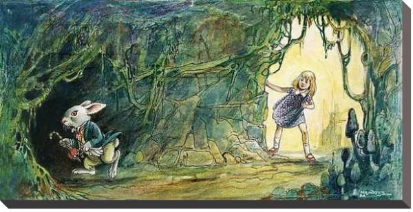 Постер Alice in Wonderland 40 с типом исполнения На холсте без рамы