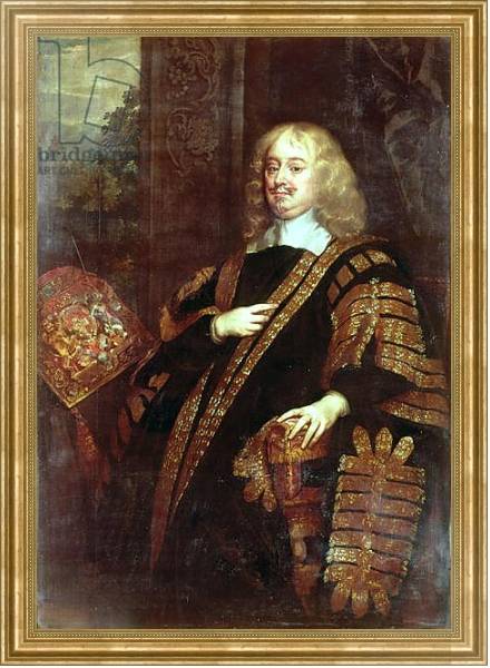 Постер The Earl of Clarendon, Lord High Chancellor с типом исполнения На холсте в раме в багетной раме NA033.1.051