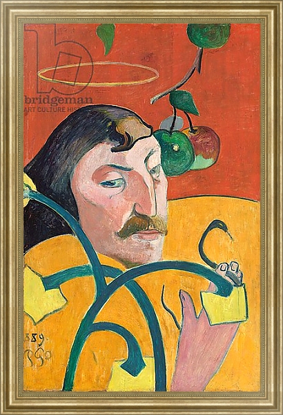 Постер Self-Portrait, 1889 с типом исполнения На холсте в раме в багетной раме NA033.1.051