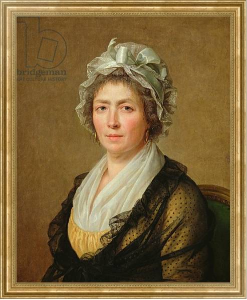 Постер Portrait of a woman, or the governess of the the artist's children с типом исполнения На холсте в раме в багетной раме NA033.1.051