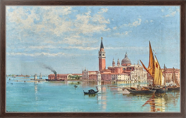 Постер Venice, a View of San Giorgio Maggiore с типом исполнения На холсте в раме в багетной раме 221-02