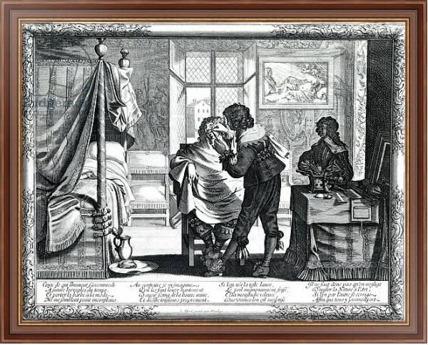 Постер les Metiers, published by Jean Leblond I, c.1632-1635 с типом исполнения На холсте в раме в багетной раме 35-M719P-83