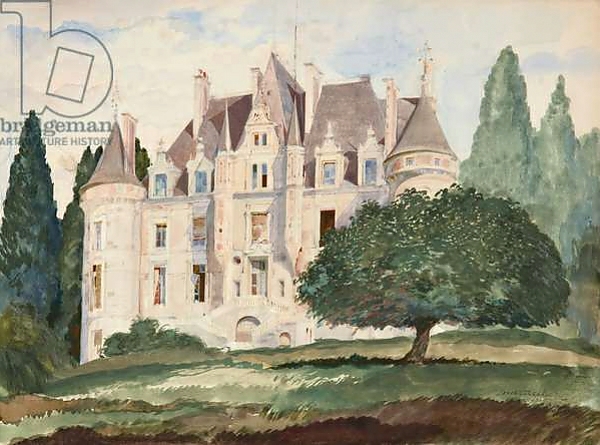 Постер Chateau de la Roche Bagnoles, Normandy, 1935 с типом исполнения На холсте без рамы